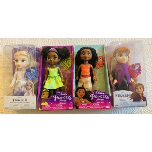 Disney Princess Petite Set Of 4 Dolls