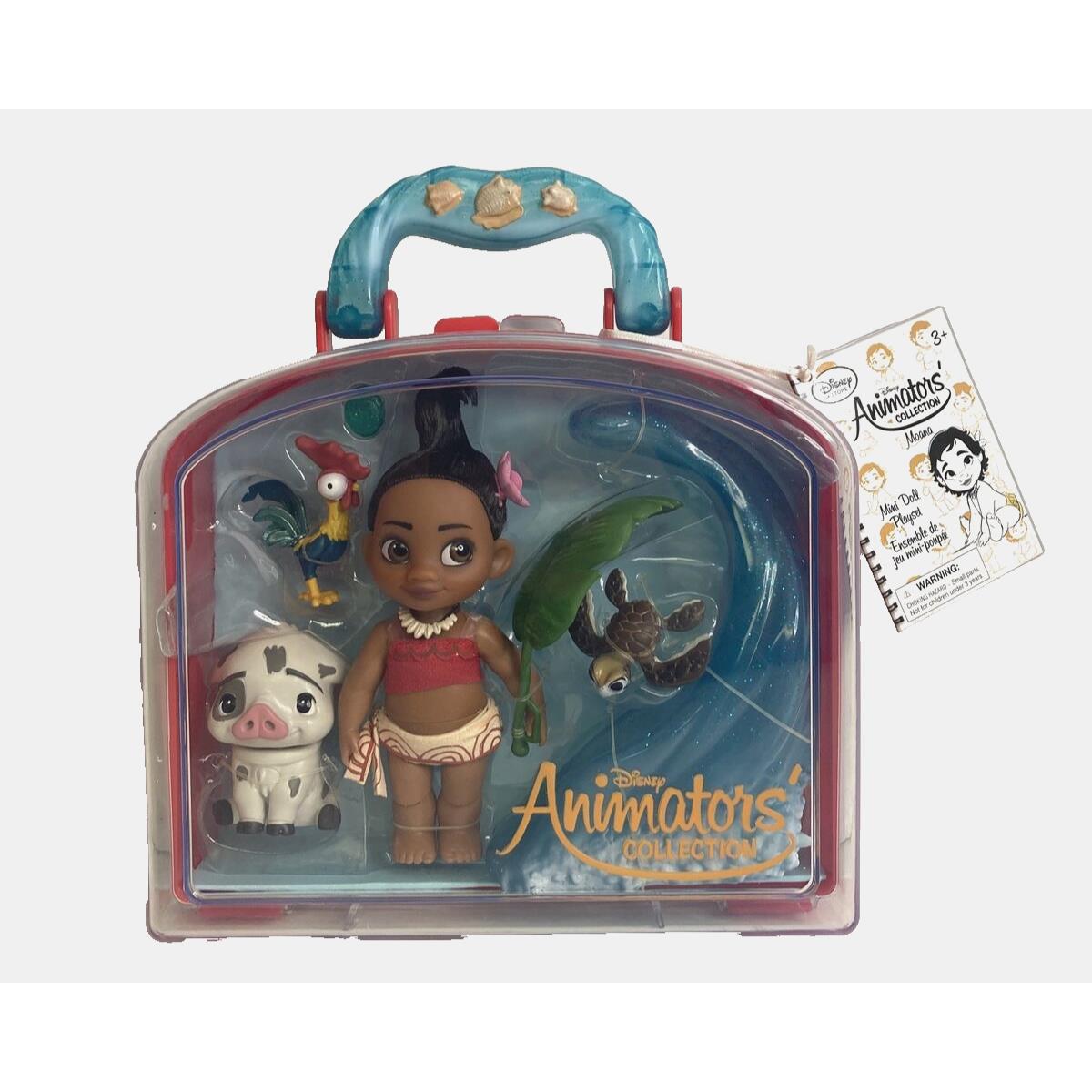 Disney Store Animators Collection - 5 Mini Doll Play Set - Moana