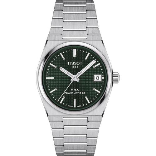 Tissot T1372071109100 Prx Auto 35MM Green Dial Bracelet T137.207.11.091.00