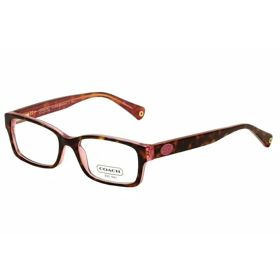 Coach Brooklyn HC6040 5115 Pink / Tortoise Woman`s Eyeglasses 52mm