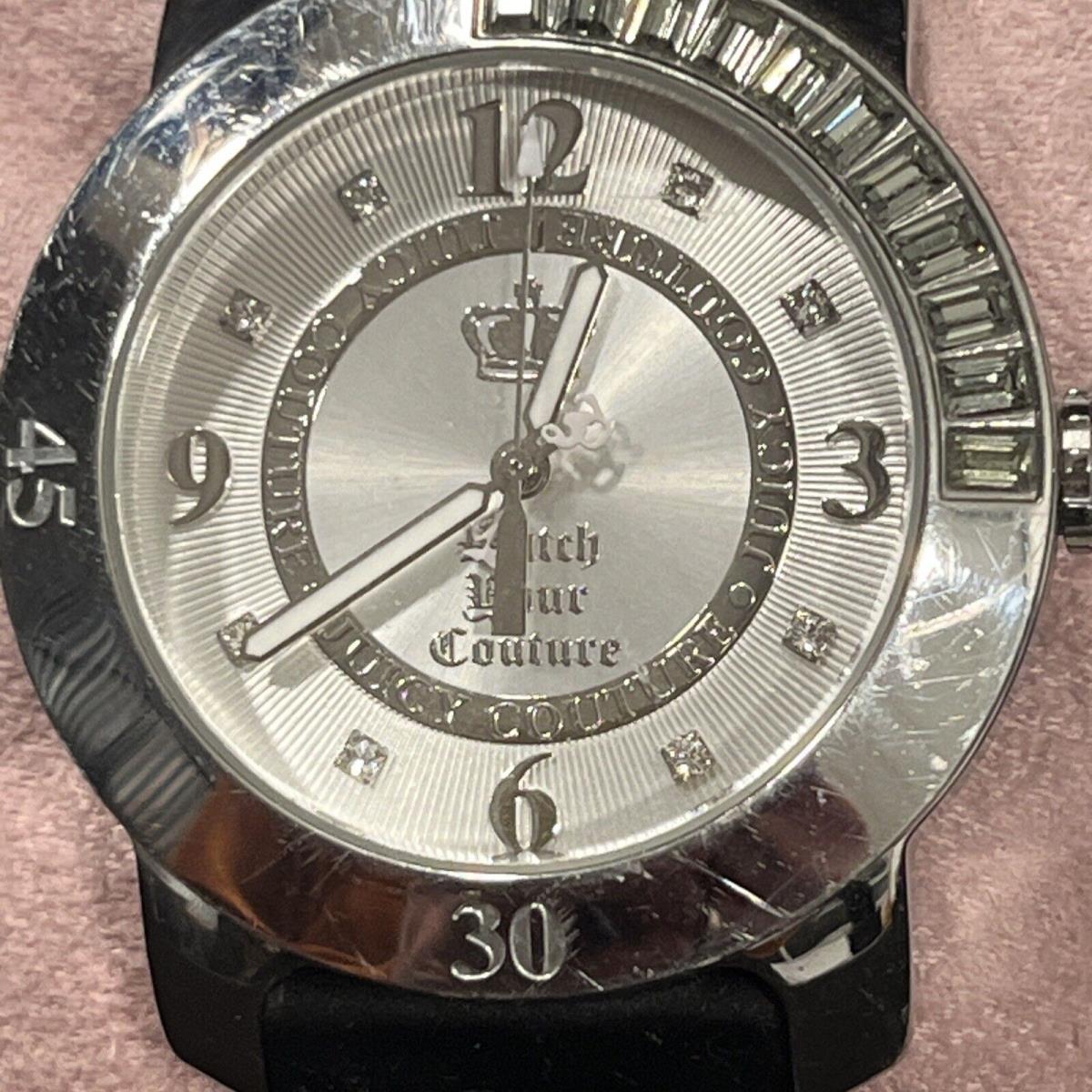 Juicy Couture Womens Silver Tone Quartz Watch W/ Tags