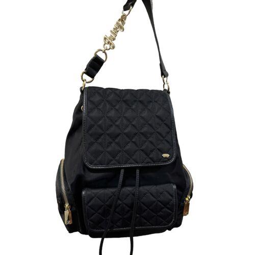 Juicy Couture Mini Backpack Black with Gold Accents