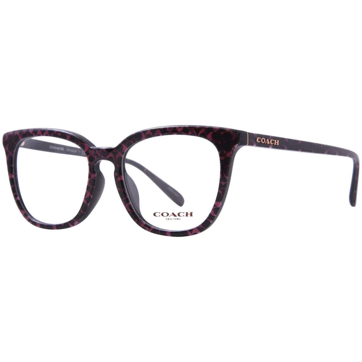 Coach HC6222F 5783 Eyeglasses Frame Women`s Ruby Pearl/signature C Full Rim 53mm