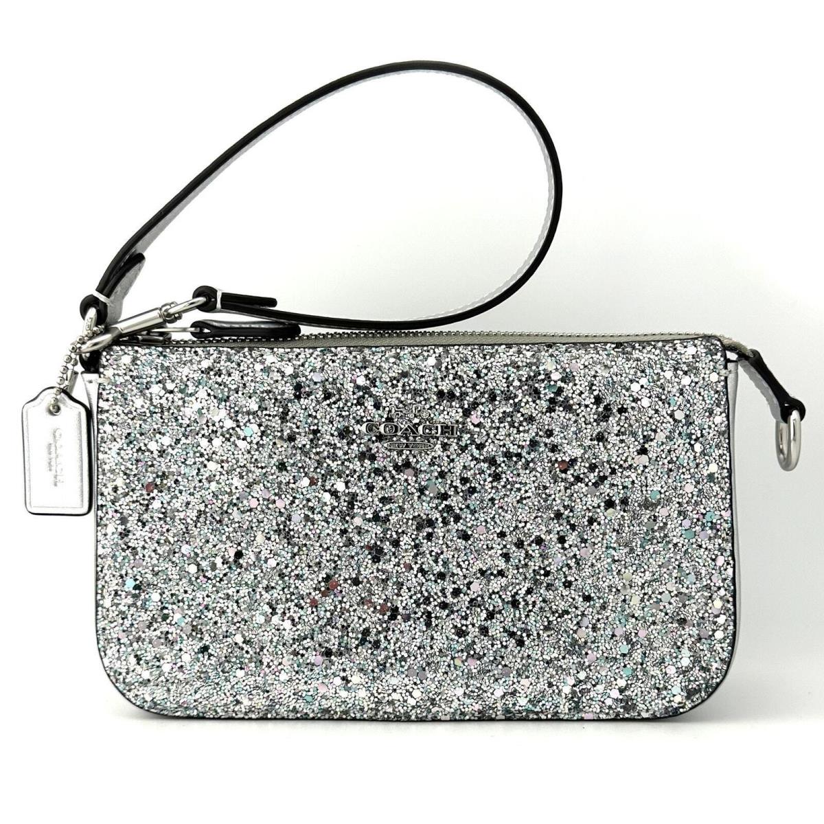 Coach Nolita 19 in Silver Glitter Leather CP478