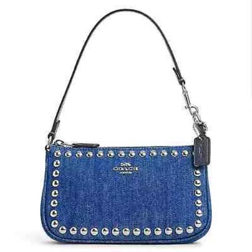 Coach Bestseller Nolita 19 with Rivets IN Silver/denim