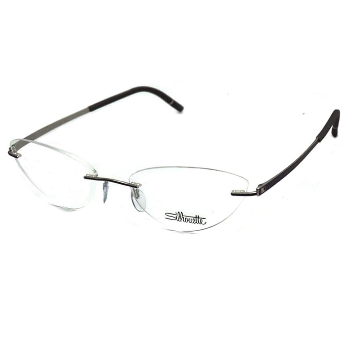 Silhouette Eyeglasses Momentum 56/17/135 Rhodium / Heather Violet 5529/HE-4000