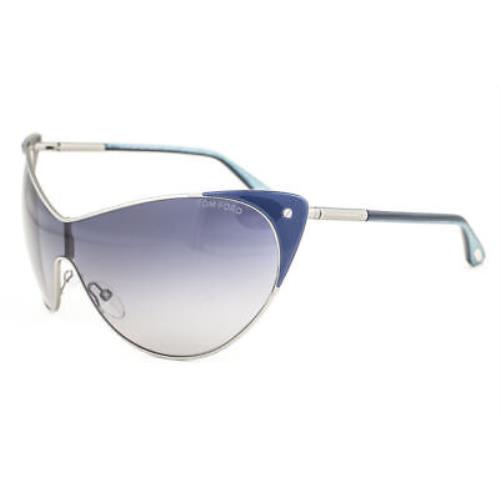 Tom Ford Vanda TF364 89W Blue Butterfly Blue Gradient 53mm Women`s Sunglasses - Frame: Blue, Lens: Blue