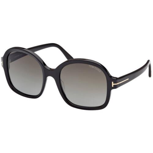 Tom Ford Hanley Women`s Chunky Soft Square Sunglasses - FT1034-01B-57 - Italy