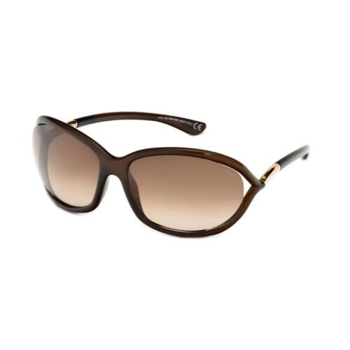 Tom Ford Jennifer FT0008-692 Women Sunglasses Chocolate Gold/brown Gradient 61mm