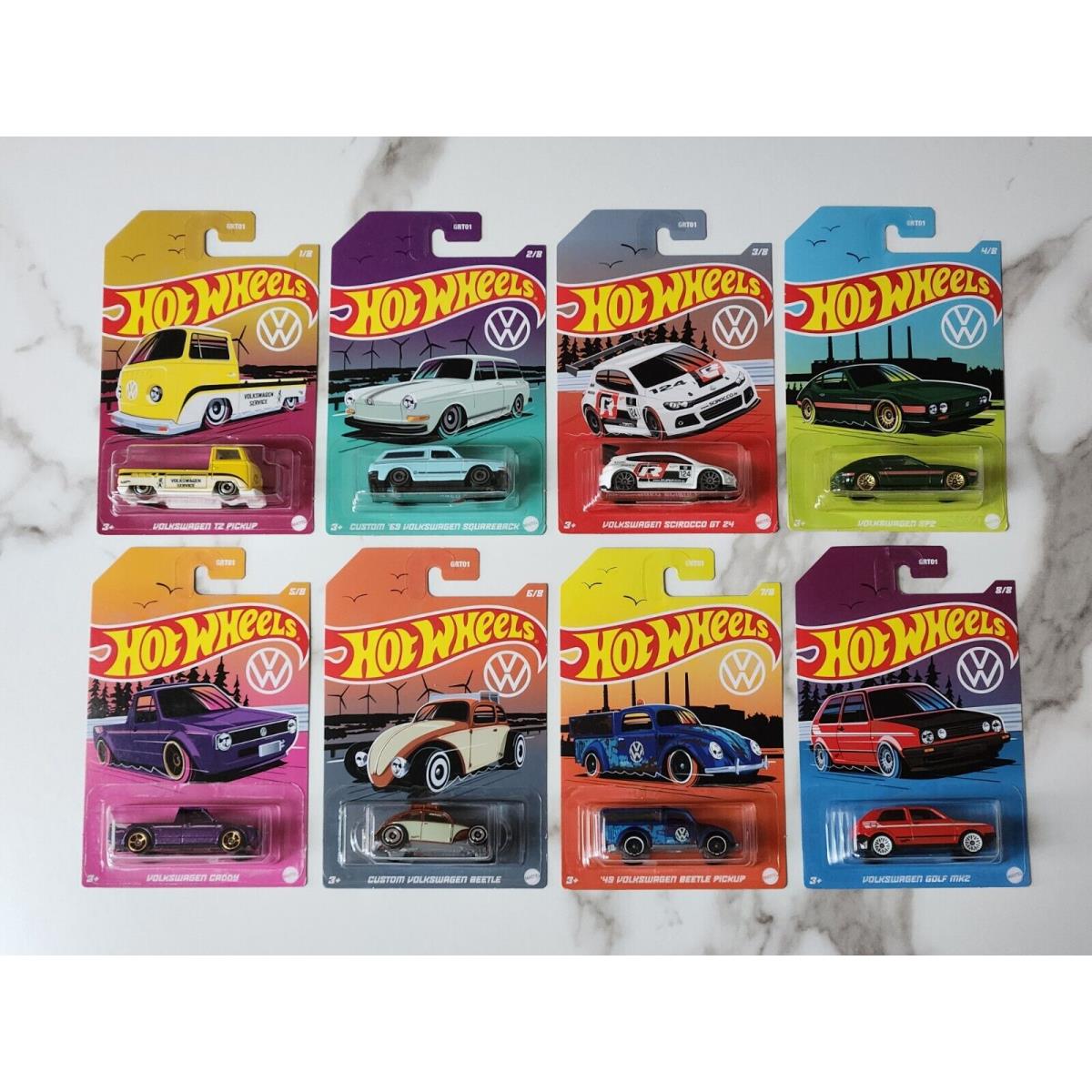 2022 Hot Wheels Volkswagen Collectibles Complete Set Of 8