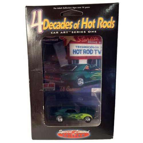 Hot Wheels 2000 Collectibles 4 Decades of Hot Rods `68 Camaro Green Real Riders