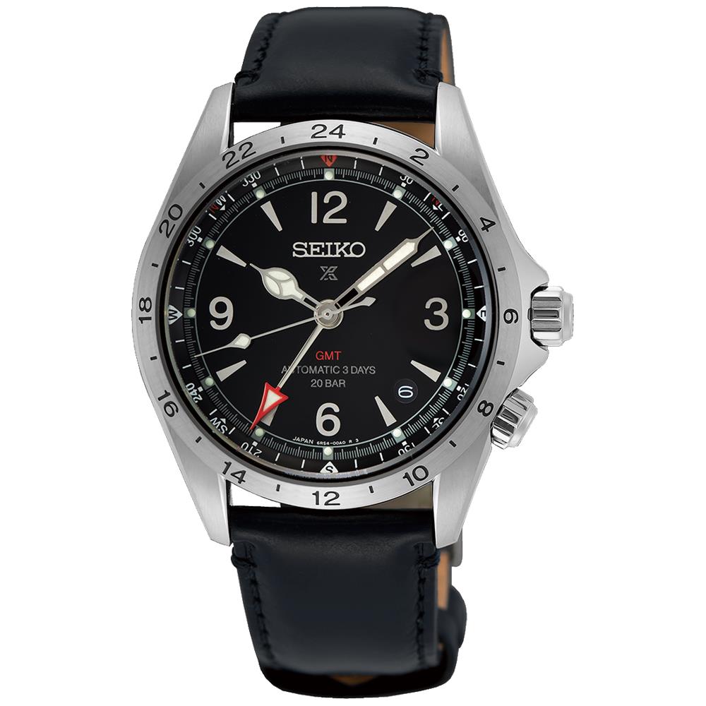 Seiko Prospex Luxe SPB379 Alpinist Gmt Automatic Watch Black Dial