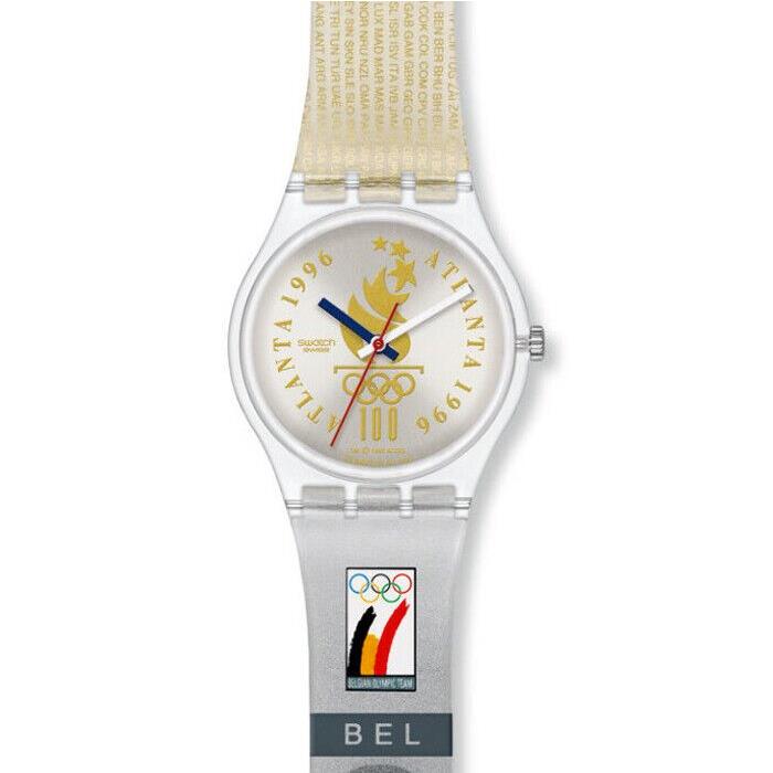 Mint Swatch `96 Atlanta Olympic Special Various Teams Collectors Watches GZ150 BELGIUM (GZ150L)