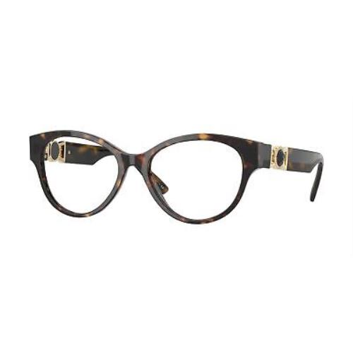 Versace Eyeglasses VE3313 108 54mm Havana / Demo Lens