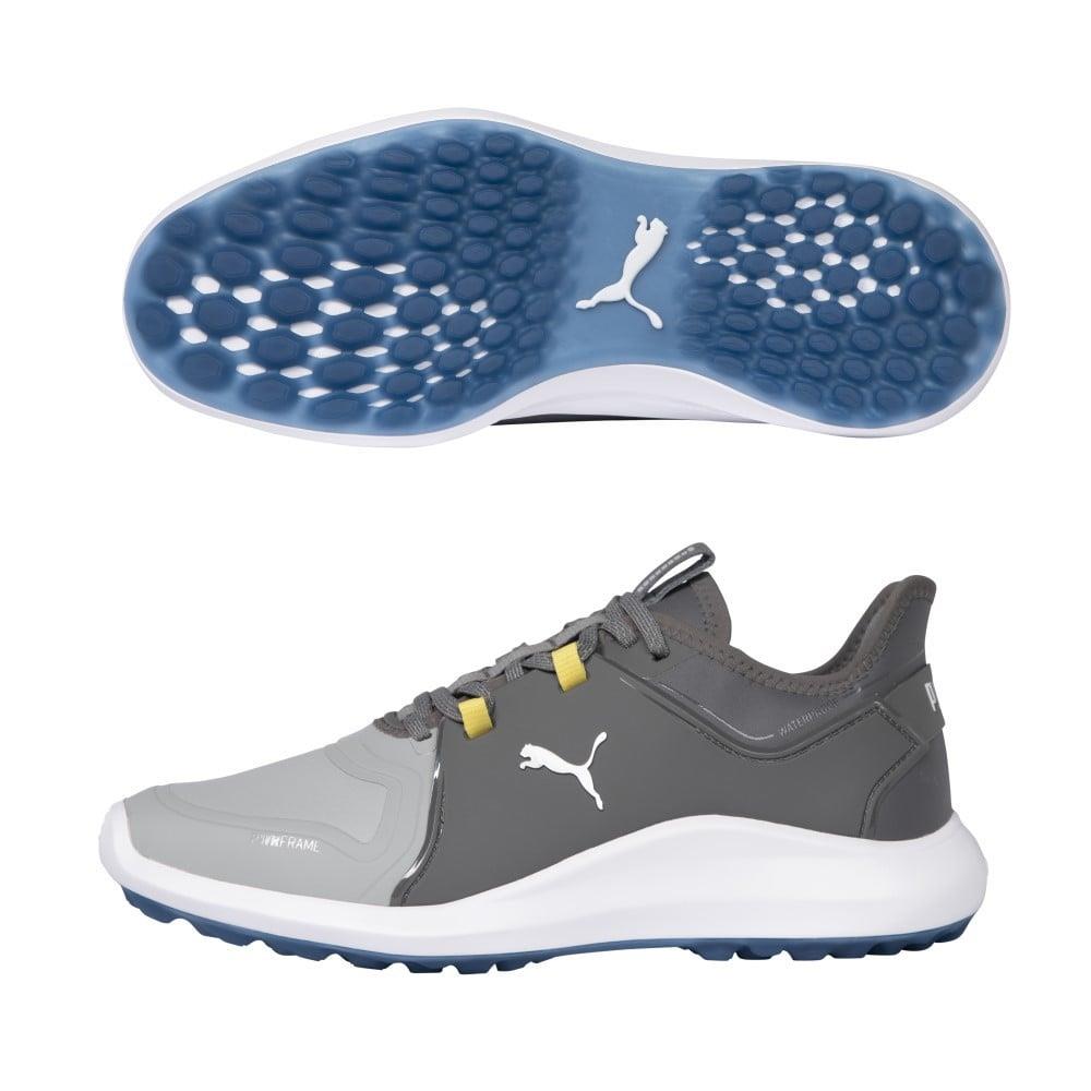 Puma Ignite FASTEN8 Pro Golf Shoes Pwrstrap Fit System +color 194466 High Rise/Silver/Quiet Shade