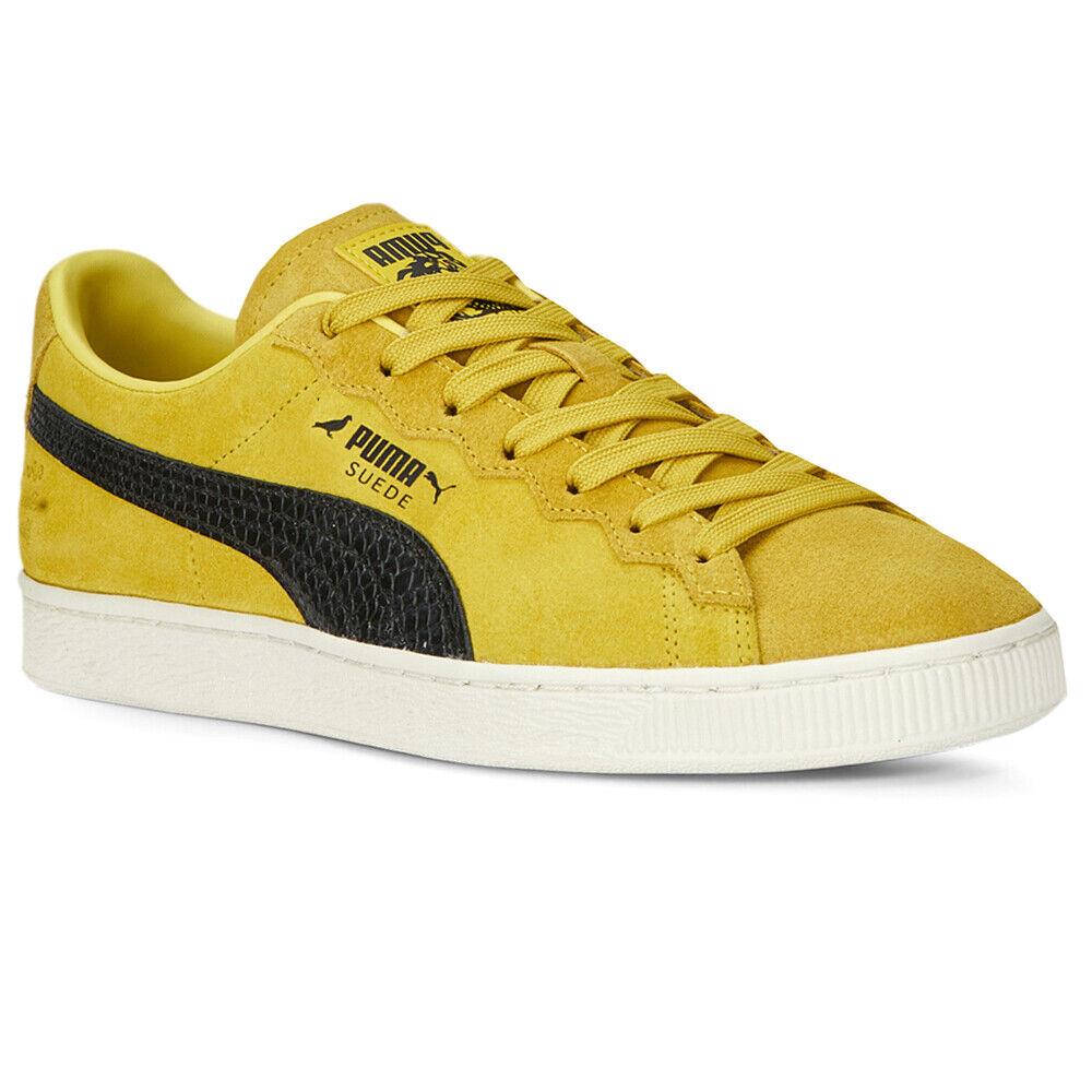 Puma Staple X Suede Lace Up Mens Yellow Sneakers Casual Shoes 39156701