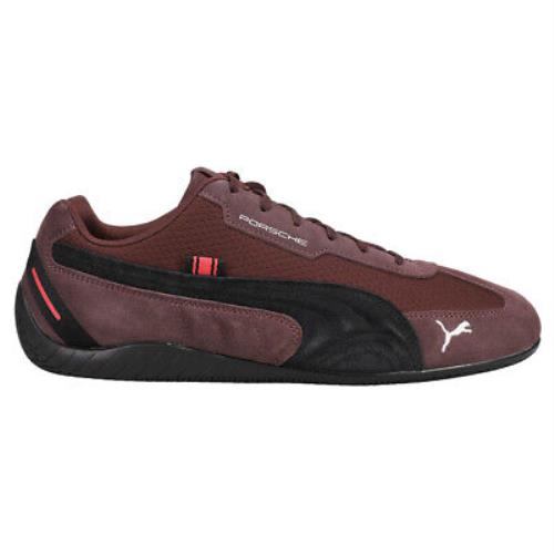 Puma Porsche Legacy Speed Cat Driving Lace Up Mens Brown Sneakers Casual Shoes