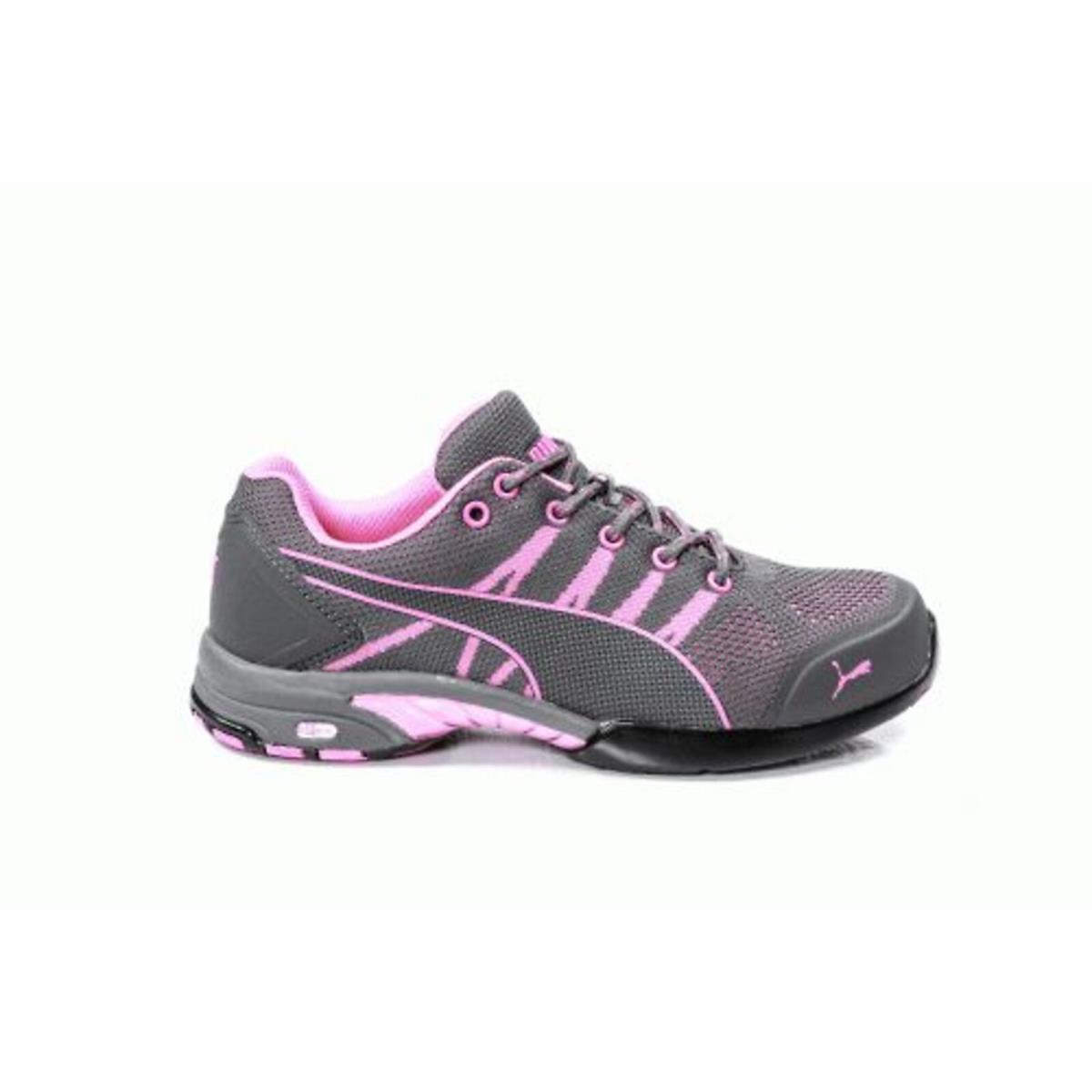 Puma Safety Pink/grey Womens Textile Celerity Low ST Oxford Work Shoes