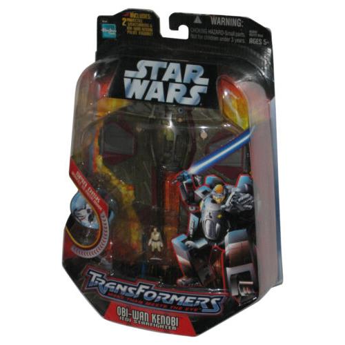 Star Wars Transformers Obi-wan Kenbi Jedi Starfighter 2006 Hasbro Toy Figure