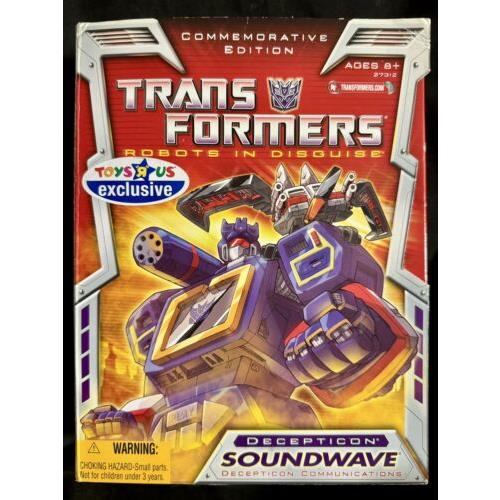 Transformers Robots in Disguise Soundwave Commemorative Toys R Us Exclusive Misb