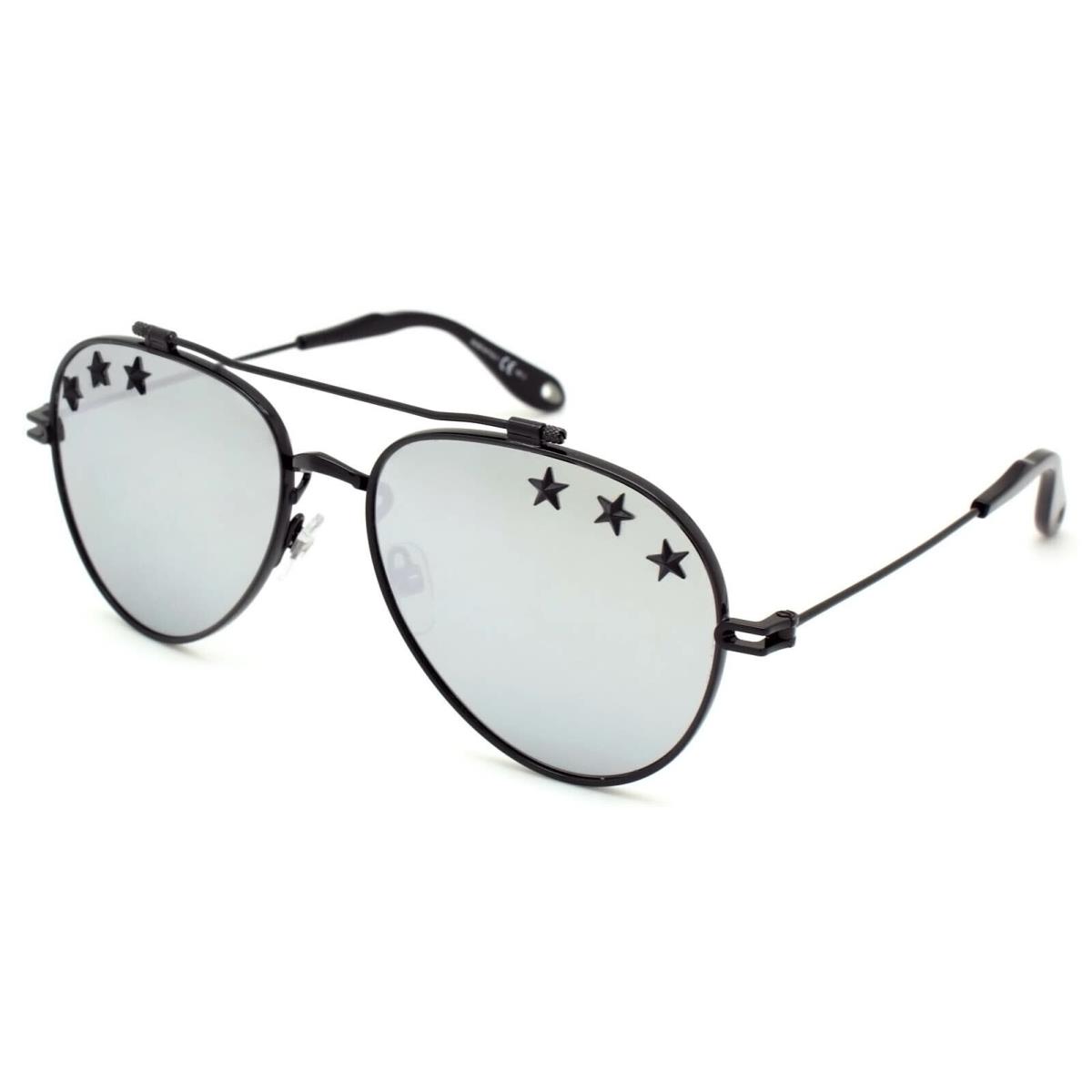 Givenchy GV 7057/STARS Black/silver Mirrored 807/DC Sunglasses