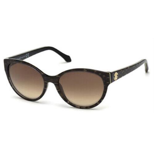 Roberto Cavalli Alrischa 824S 57F Brown Cat Eye Brown Gradient 58mm Sunglasses