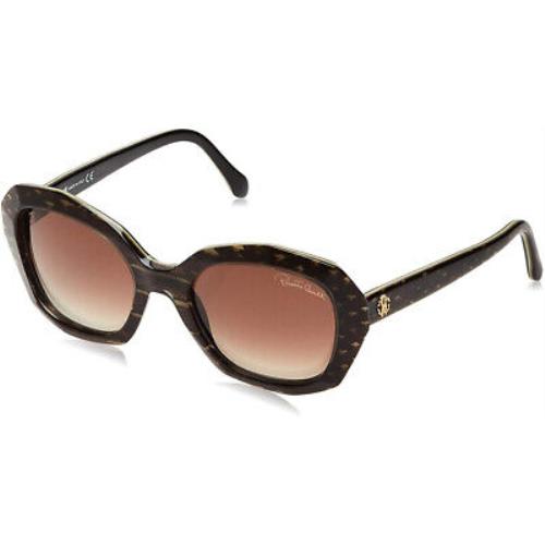 Roberto Cavalli Alathfar 797S 05F Brown Cat Eye Brown Gradient 54mm Sunglasses
