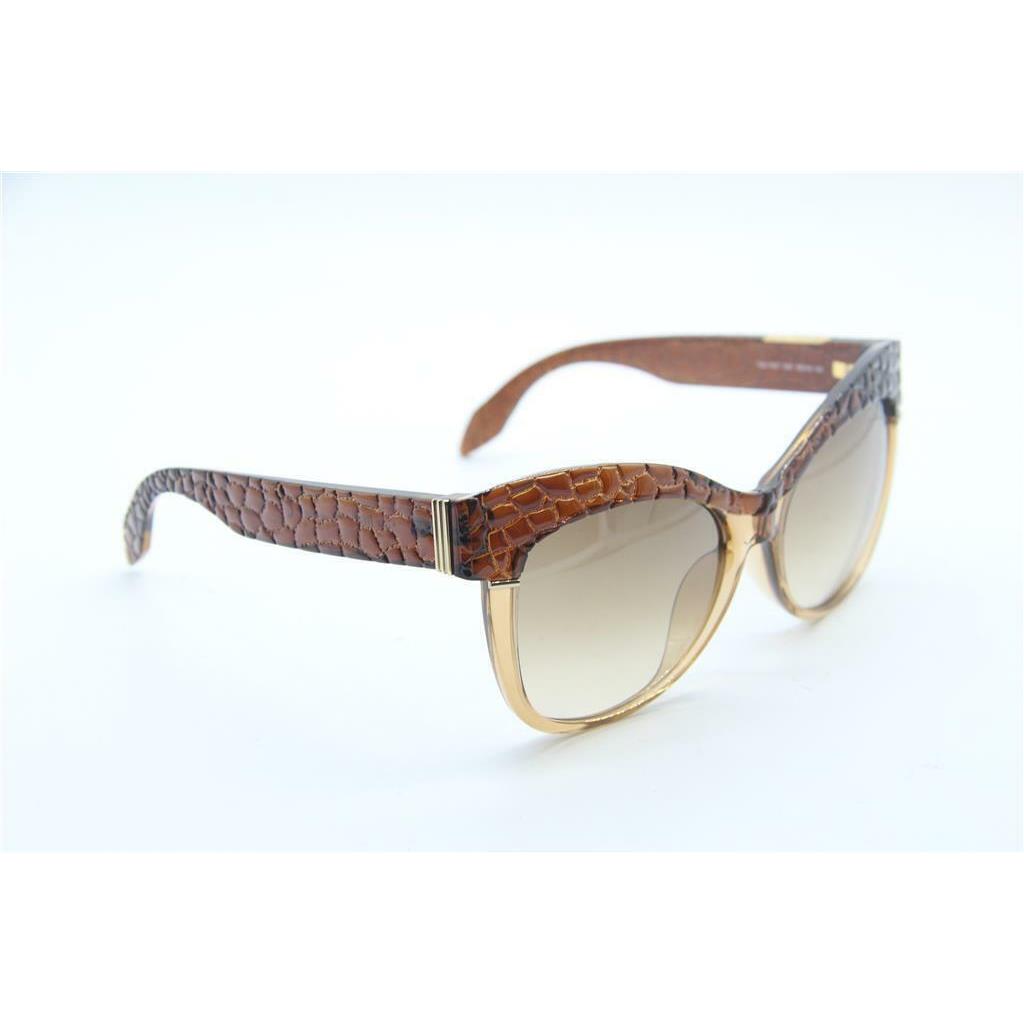 Roberto Cavalli Teti 740T 50F Brown Round Brown Gradient 56-16-135mm Sunglasses