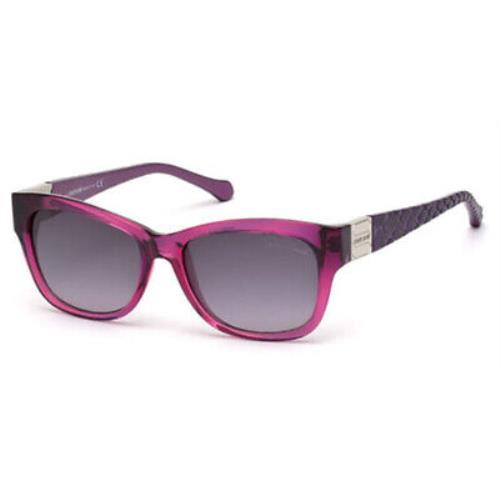 Roberto Cavalli Acamar 785S 82B Purple Square Gray Gradient 55-16-140 Sunglasses