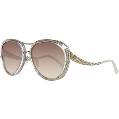 Roberto Cavalli Nashira 923S-A 26F Clear Aviator Brown Gradient 56mm Sunglasses