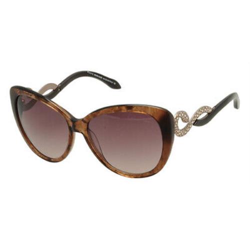 Roberto Cavalli Kurumba 736S 47F Brown Cat Eye Brown Gradient 60mm Sunglasses