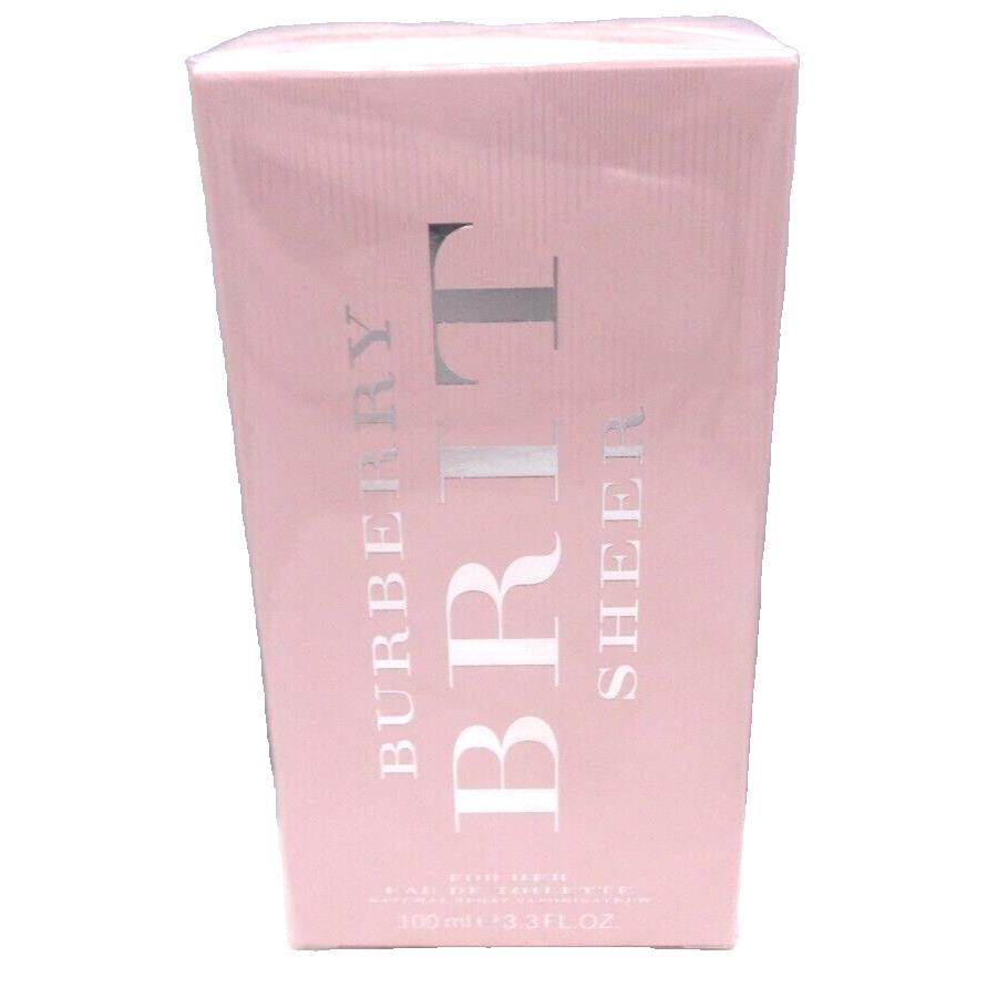 Burberry Brit Sheer 3.3/3.4 oz Women Eau de Toilette Spray 100 ml