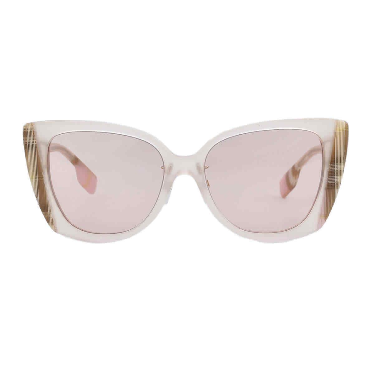Burberry Meryl Light Pink Cat Eye Ladies Sunglasses BE4393F 4052/5 54