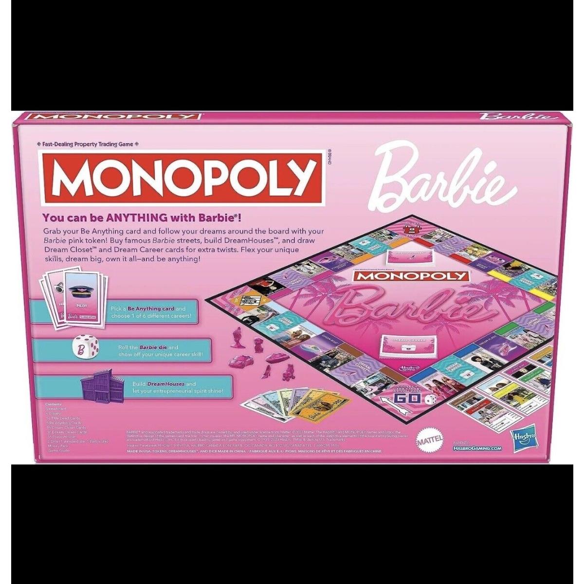 Monopoly: Barbie Edition Board Game In Hand