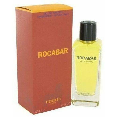 Rocabar By Hermes Eau De Toilette Spray 3.3 Oz Fragrance For Men Rare