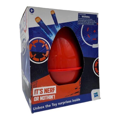 Hasbro It`s Nerf or Nothin` Giant Egg Unboxing Surprise Box 11x11x14 in Rare 8+