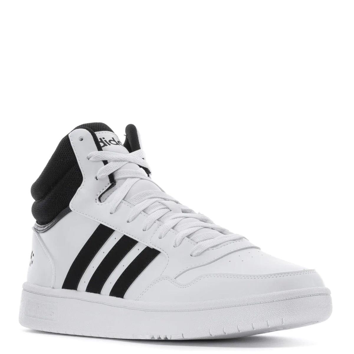Adidas Hoops 3.0 Men s Mid High Top Basketball Sneaker Shoes - White