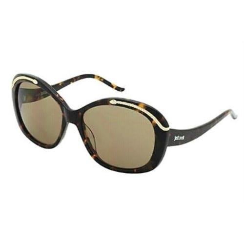 Just Cavalli JC638S 52E Havana Oval Brown 57-16-135mm Non-polarized Sunglasses