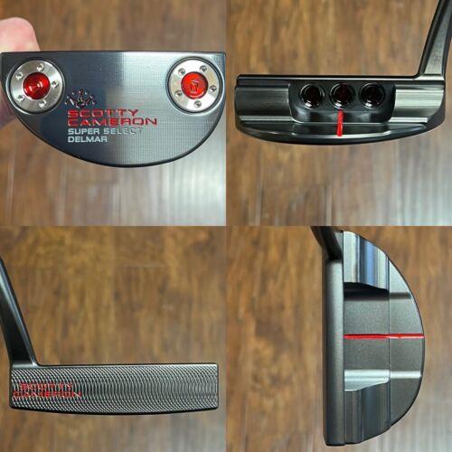 Scotty Cameron 2023 Super Select Del Mar Putter - LH - - Xtreme Dark - Red