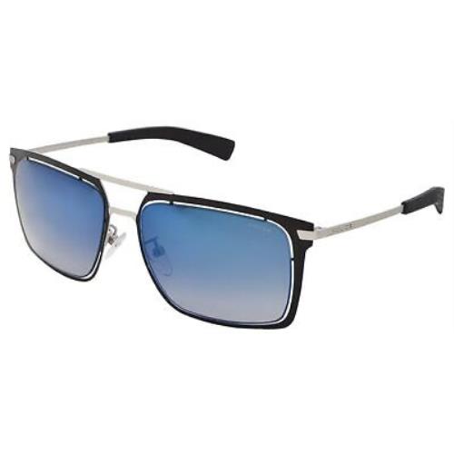 Police Offside 7 Spl 159 531X Black Aviator Blue Non-polarized Unisex Sunglasses