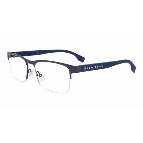 by Hugo Boss: Boss 1355/U Fll Matte Blue Eyeglasses 54/18/145 with Case - Matte Blue, Frame: Blue, Manufacturer: