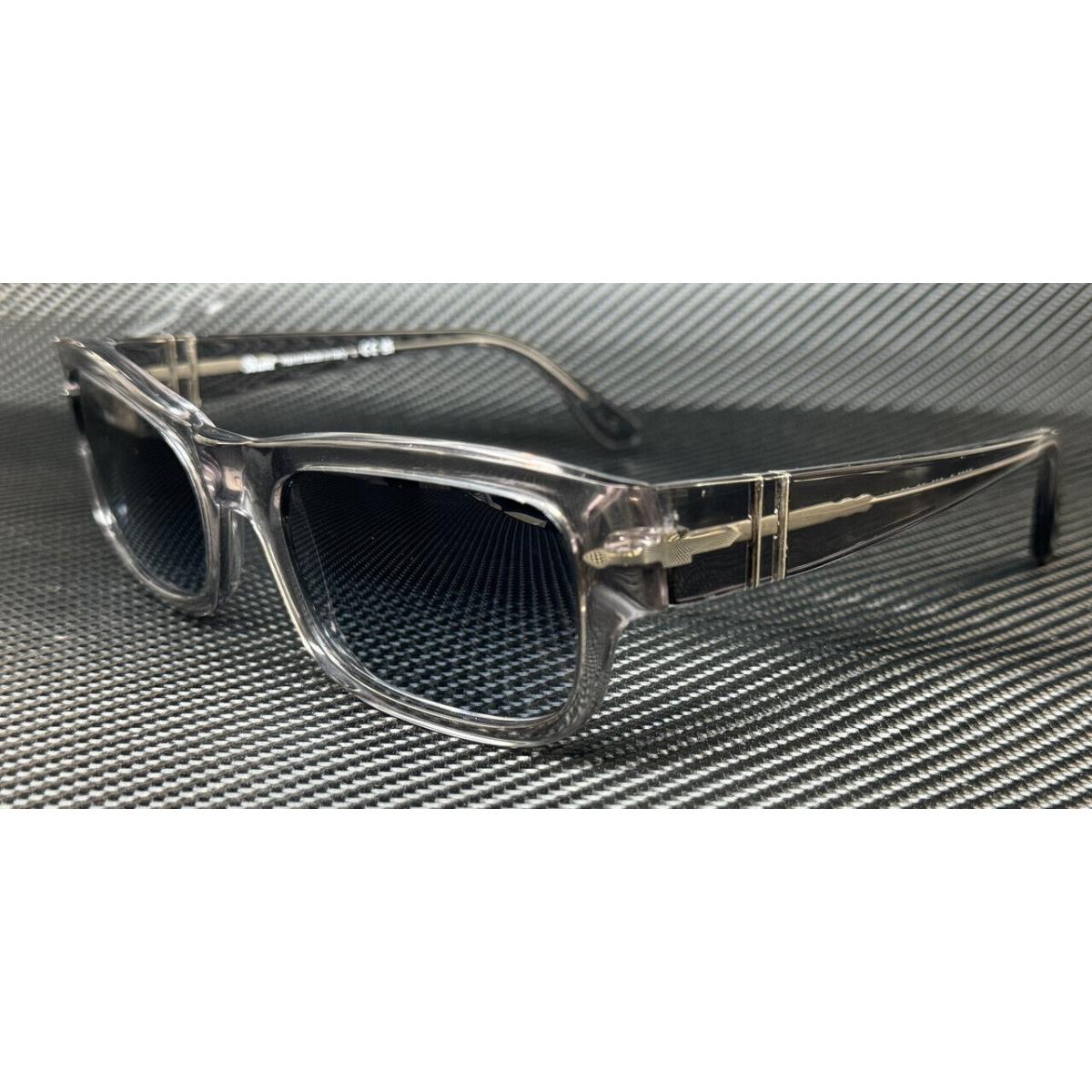 Persol PO3326S 309 Q8 Transparent Grey Men`s 57 mm Sunglasses