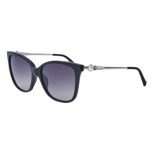 Swarovski SK189 01B Black Square Gray 55-16-140 Non-polarized Women`s Sunglasses