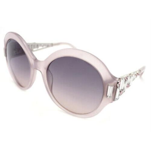 Swarovski SK162-P 57F Pink Round Gray 55-20-135 Non-polarized Women`s Sunglasses