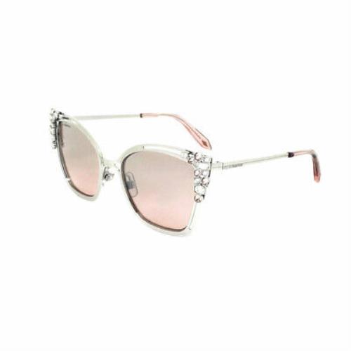 Swarovski SK163-P 16Z Silver Cat Eye Pink 54-20-140mm Non-polarized Sunglasses