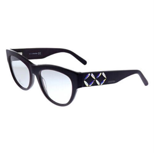 Swarovski SK 5214 081 Burgundy Plastic Cat-eye Eyeglasses 53mm