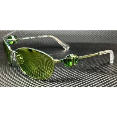 Swarovski SK7010 400630 Green Mirror Women`s 59 mm Sunglasses