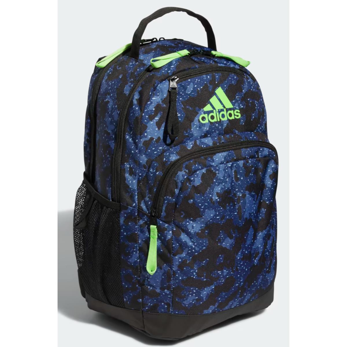 Adidas Adaptive 19 Large Backpack School Laptop Bag Black Blue Camo