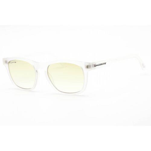 Lacoste Men`s Sunglasses Brown Gradient Lens Rectangular Plastic Frame L988S 970