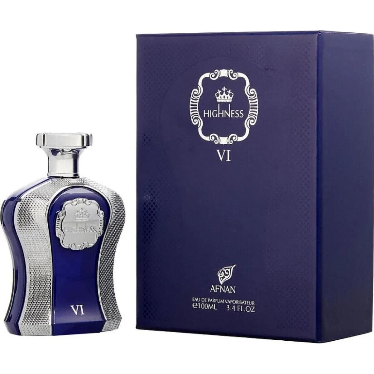 Highness Vi Blue by Afnan Cologne For Men Edp 3.3 / 3.4 oz